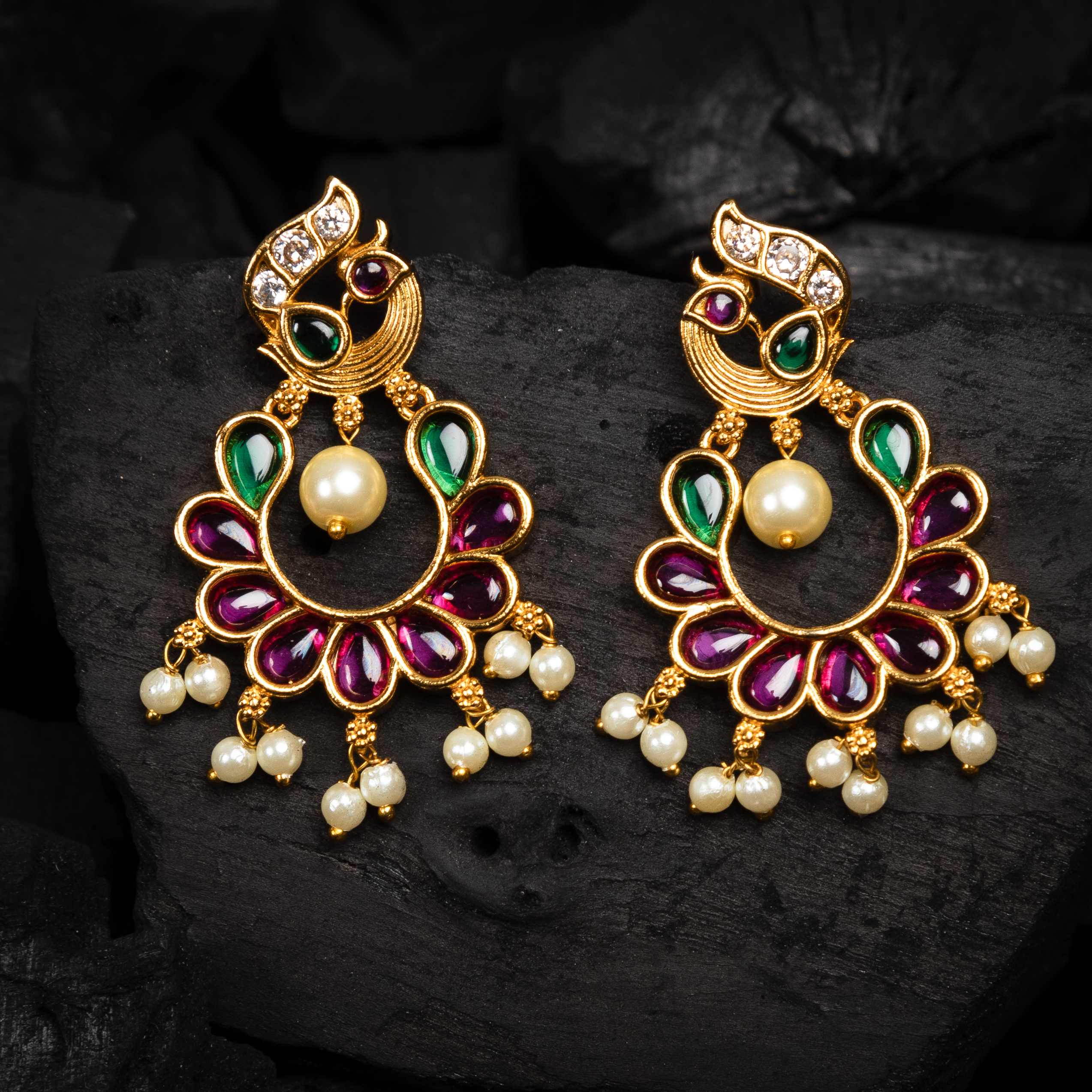 Traditional Chandbali Earrings - Navam Collections